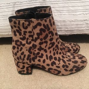 Leopard Print Booties